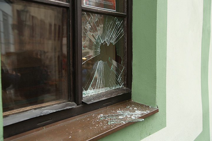 A2B Glass are able to board up broken windows while they are being repaired in Wigston.